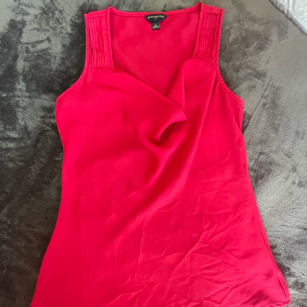 Banana Republic Blouse, medium, bright pink